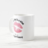 Modernes Valentine Kaffeetasse (Vorderseite Links)