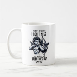 Modernes Valentinstag mit Pistole Kaffeetasse