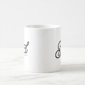 Modernes Vater Cooles Skript mit Kindernamen Kaffeetasse (Mittel)