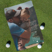 Modernes Vatertag Geschenk Foto Golf Handtuch