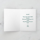 Modernes Vatertagsgrün - Illustrationsdesign Karte (Innenseite)