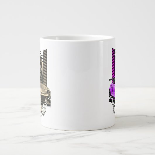 Modernes Vector Design Jumbo-Tasse (Vorderseite)