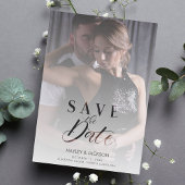 Modernes Vellum-Transparenz-Hochzeitsskript für Fo Magneteinladung