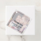 Modernes verblichenes Foto Minimalistische Typogra Geschenkanhänger (Beispiel)