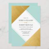 Modernes Verheiratet Einladung (Vorne/Hinten)