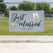 Modernes, verheiratetes Hochzeitsreisefahrzeug Banner (Insitu)