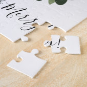 Modernes Verheiratetes und fröhliches Hochzeitssom Puzzle (Seite)