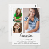 Modernes Verlass für Uni Trunk Party 3 Foto Postkarte (Vorne/Hinten)