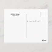 Modernes Verlass für Uni Trunk Party 3 Foto Postkarte (Rückseite)