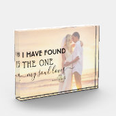 Modernes Verlobtes Foto fand eine Liebe meines Sou (Links)