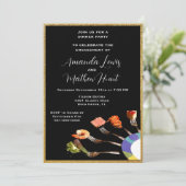 Modernes Verlobung Dinner Party (12x18) Einladung (Stehend Vorderseite)