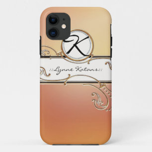 Modernes verschwenderisches elegantes orange rosa Case-Mate iPhone hülle