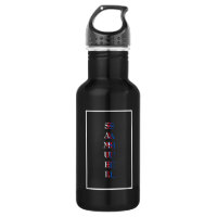 Modernes vertikales Monogramm Schwarz-weiß