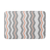 Modernes vertikales Zickzack mit irgendeiner Farbe Badematte (Vorderseite)