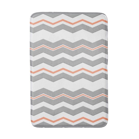 Modernes vertikales Zickzack mit irgendeiner Farbe Badematte (Vorderseite Vertikal)