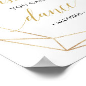 Modernes Vertrauen Sie mir können Sie tanzen Hochz Poster (Ecke)