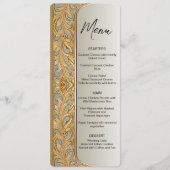 Modernes Verziertes Hochzeitsmenü Menükarte (Vorderseite)