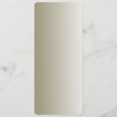 Modernes Verziertes Hochzeitsmenü Menükarte (Rückseite)