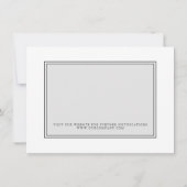 Modernes, verzögertes Ereignis Entschuldigung Umsc Einladung (Rückseite)