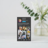 Modernes Veterinär-VET-Veterinärinjekt dunkel Visitenkarte (Stehend Vorderseite)