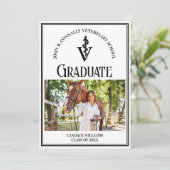 Modernes Veterinäramt Foto Custom Abschluss Ankündigung (Stehend Vorderseite)