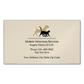 Modernes Veterinärdesign Magnetische Visitenkarte (Vorderseite)