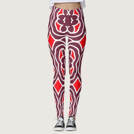 Modernes, vielfarbiges Trendy "Ratti_Creative_Arts Leggings (Vorderseite)