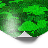 Modernes Vierblättriges Kleeblatt Fotodruck (Ecke)