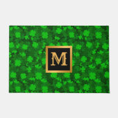 Modernes Vierblättriges Kleeblatt Fußmatte (Vorderseite)