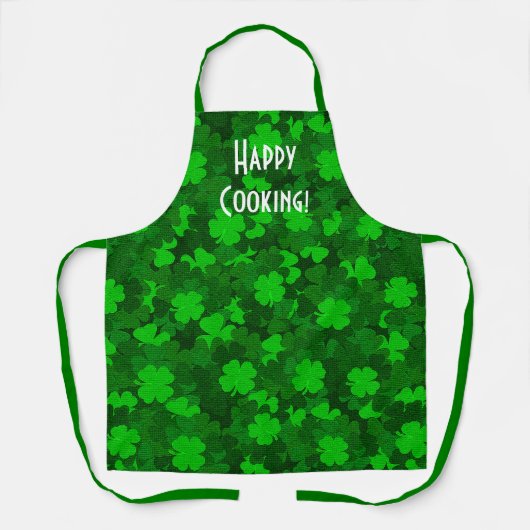 Modernes Vierblättriges Kleeblatt Schürze (Vorderseite)