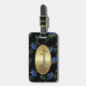 Modernes Viktorianisches Blumendesign Gepäckanhänger (Vorderseite vertikal)