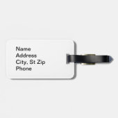 Modernes Viktorianisches Blumendesign Gepäckanhänger (Rückseite horizontal)