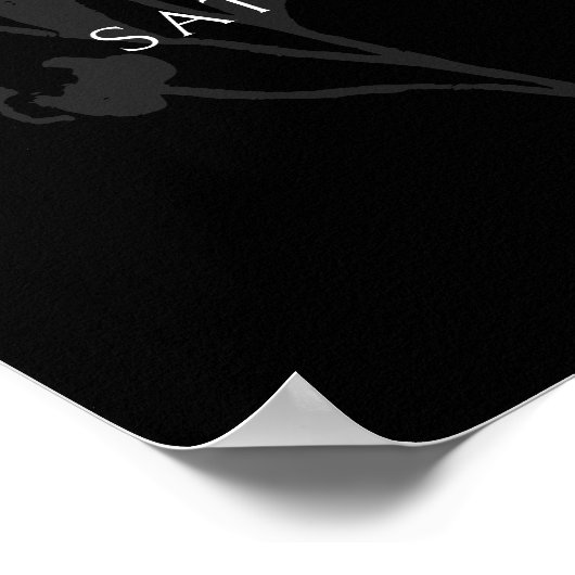 Modernes Viktorianisches Elegantes Grün Willkommen Poster (Ecke)