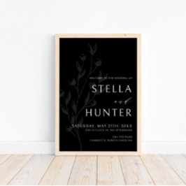 Modernes Viktorianisches Elegantes Grün Willkommen Poster