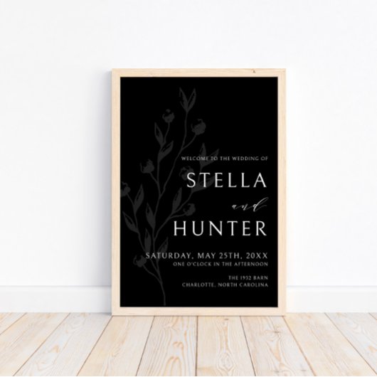 Modernes Viktorianisches Elegantes Grün Willkommen Poster