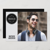 MODERNES VINTAG | EINLADUNG VON ABSCHLÜSSEN (Vorne/Hinten)