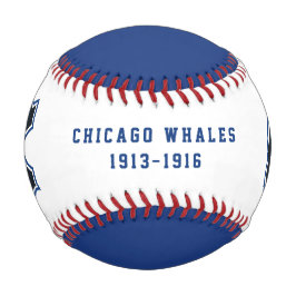 Modernes Vintage Chicago Whales Tribute Baseball