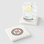 Modernes Vintage Milwaukee Grays Steinuntersetzer (Seitenansicht)