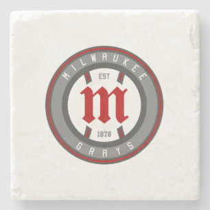 Modernes Vintage Milwaukee Grays Steinuntersetzer