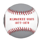 Modernes Vintage Milwaukee Grays Tribute Baseball (Vorderseite)