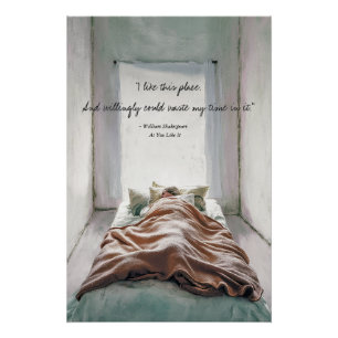 Modernes Vintage-Minimalist-Cozy-Zitat Poster