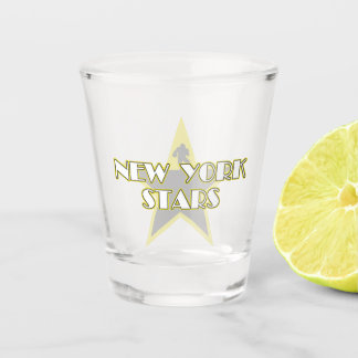 Modernes Vintage New York Stars Logo Schnapsglas