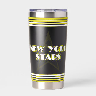 Modernes Vintage New York Stars Logo Thermobecher