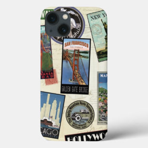 Modernes Vintage-Reisen USA Case-Mate iPhone Hülle