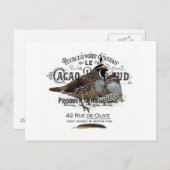 modernes Vintager Sturzquast Postkarte (Vorne/Hinten)