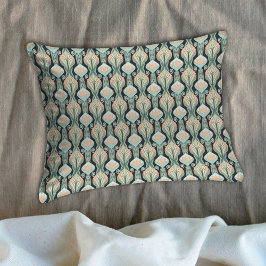 Modernes Vintages Abstraktes botanisches nahtloses Kissenbezug