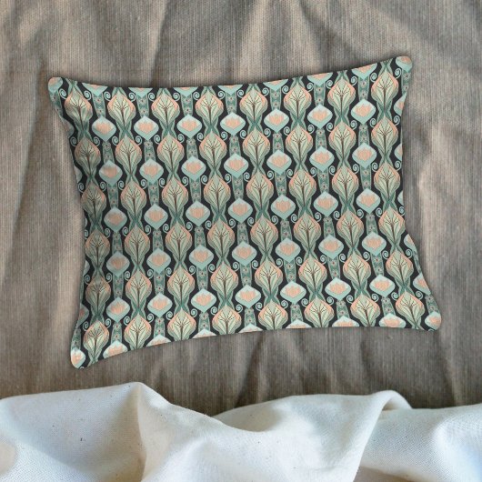 Modernes Vintages Abstraktes botanisches nahtloses Kissenbezug