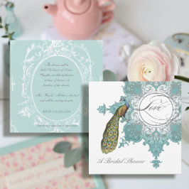 Modernes Vintages Barockbaumhaus Brautparty Einladung