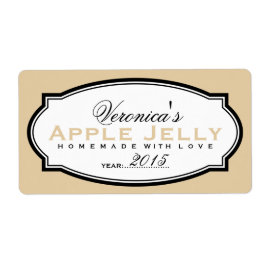 MODERNES VINTAGES BEIGE | PERSONALISIERTER STICKER