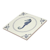 Modernes Vintages Blaues Meer Fliese (Seite)